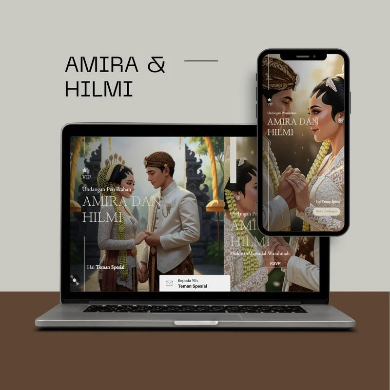 Undangan Pernikahan tema Amira & Hilmi