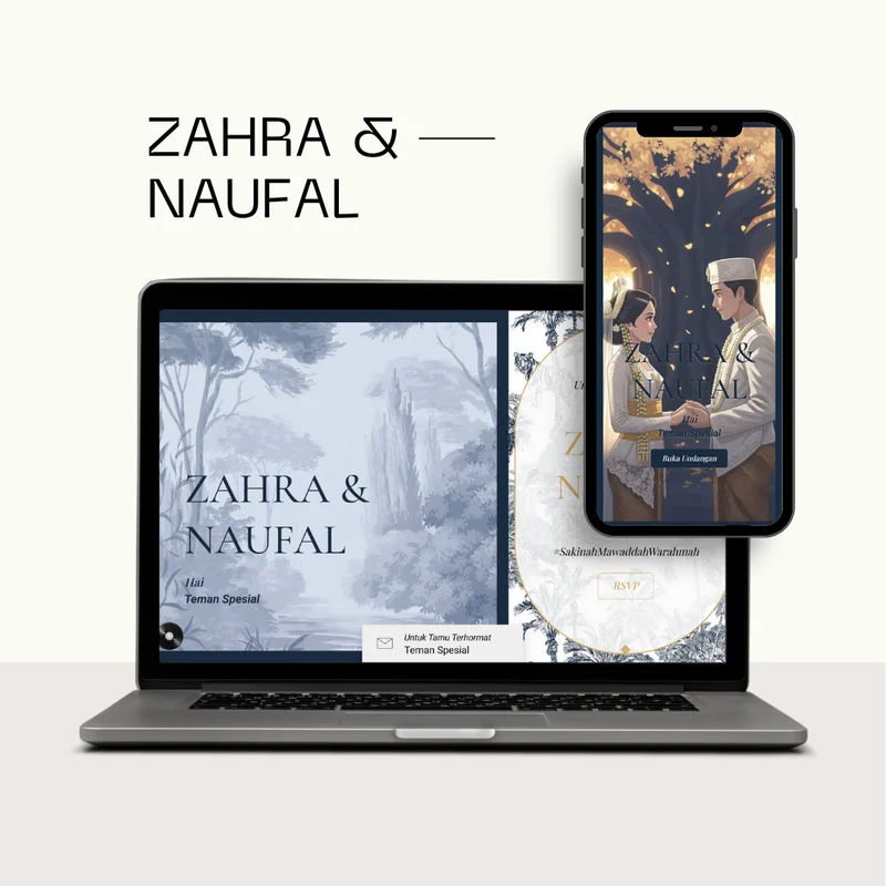 Undangan Pernikahan tema Zahra & Naufal