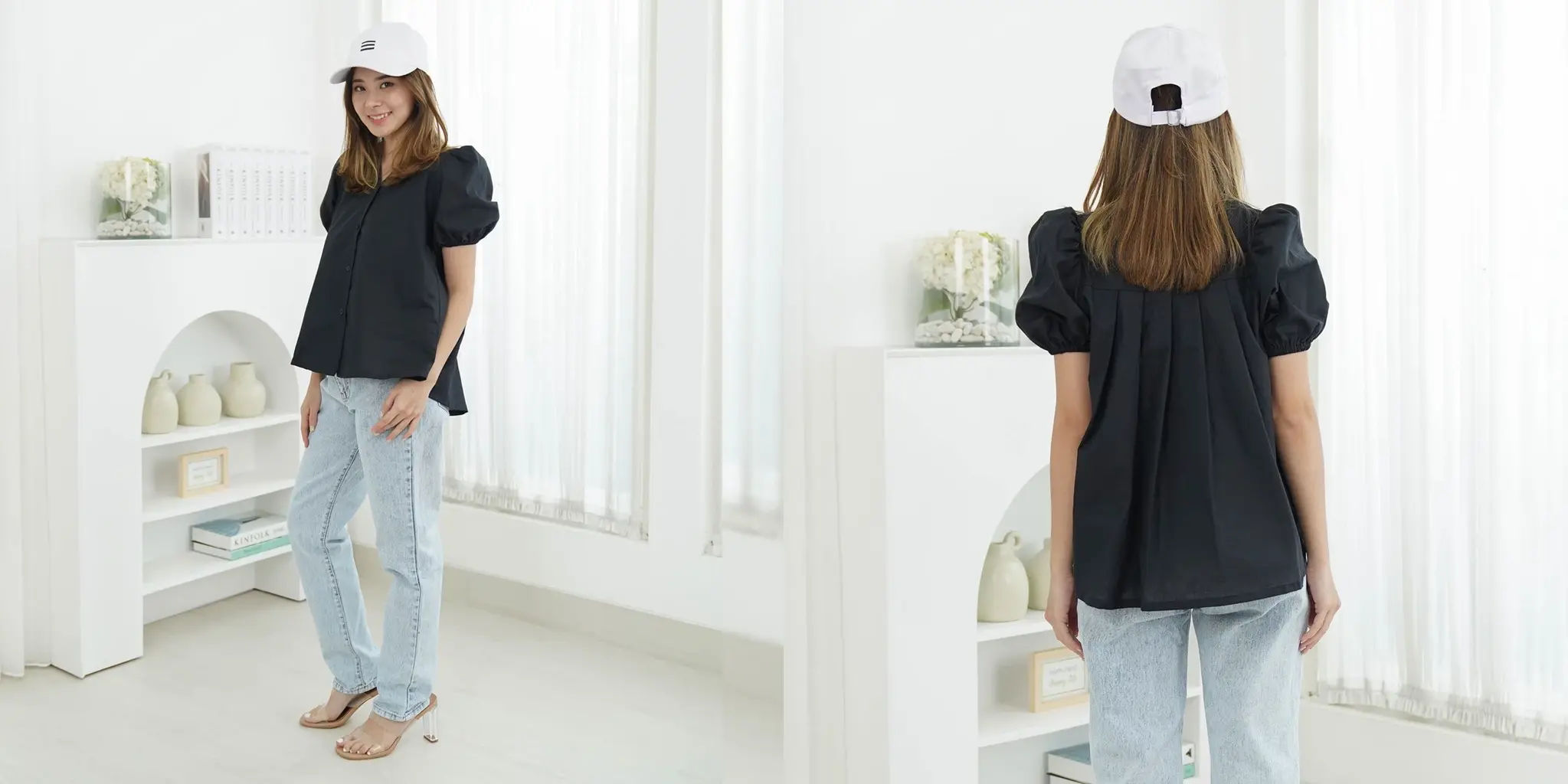 Alanna Blouse Wanita – Tampil Profesional dan Anggun di Kantor Blouse wanita Alanna warna netral dengan potongan rapi, cocok untuk tampilan kerja elegan