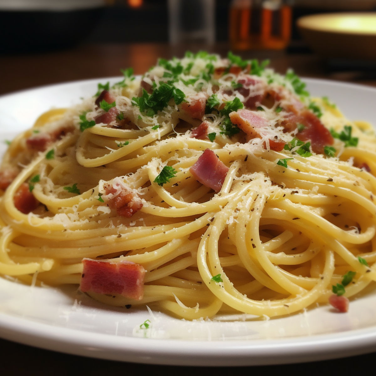 Fit špagety carbonara