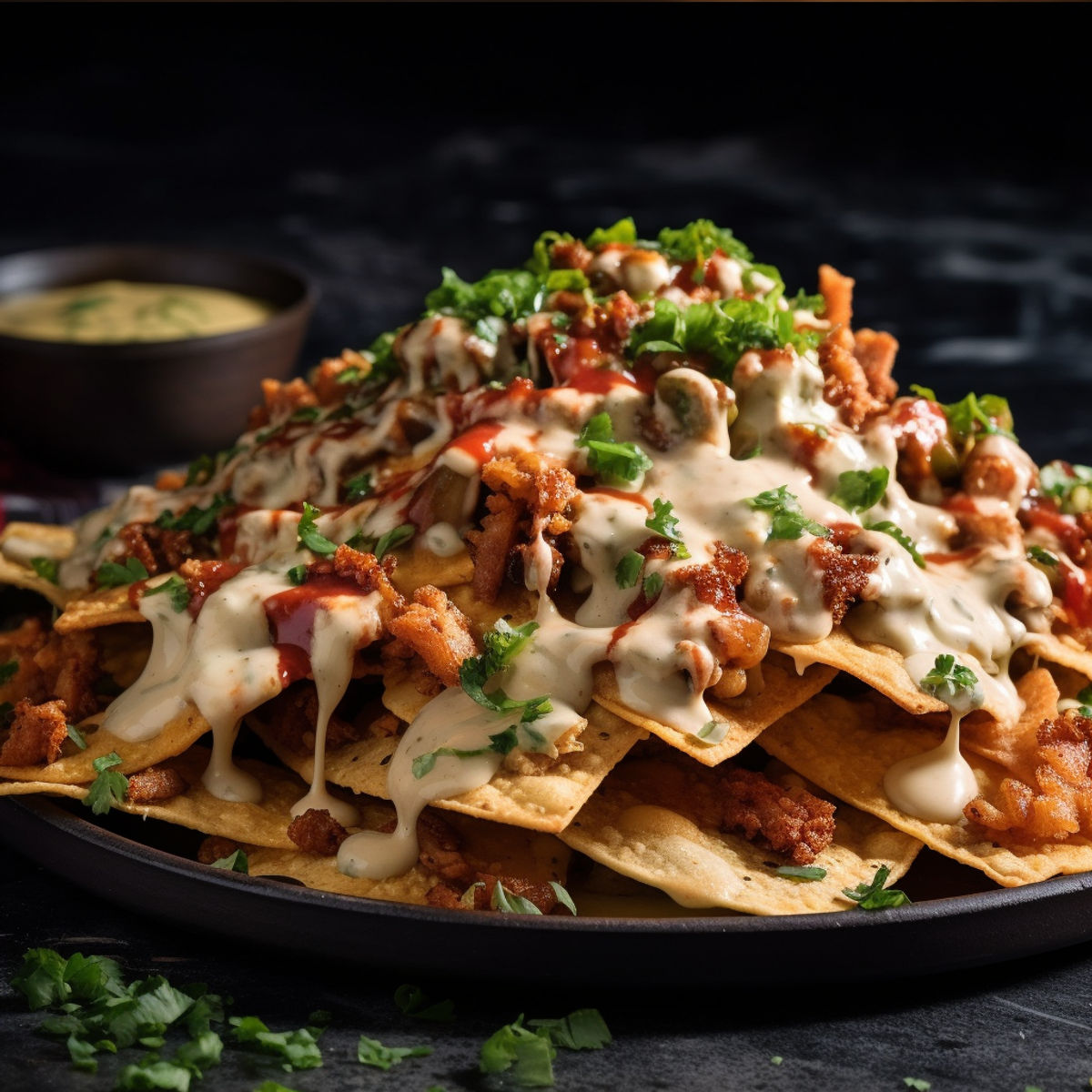 Zapečené nachos s mletým masem a chedarem
