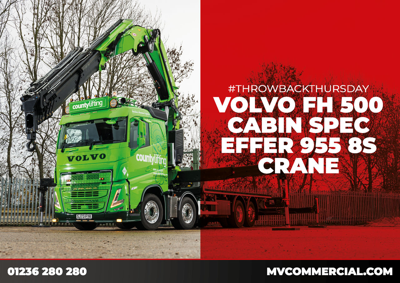 Image for Throwback Delivery: Volvo FH500 8x2 Effer 955 8S for County Lifting