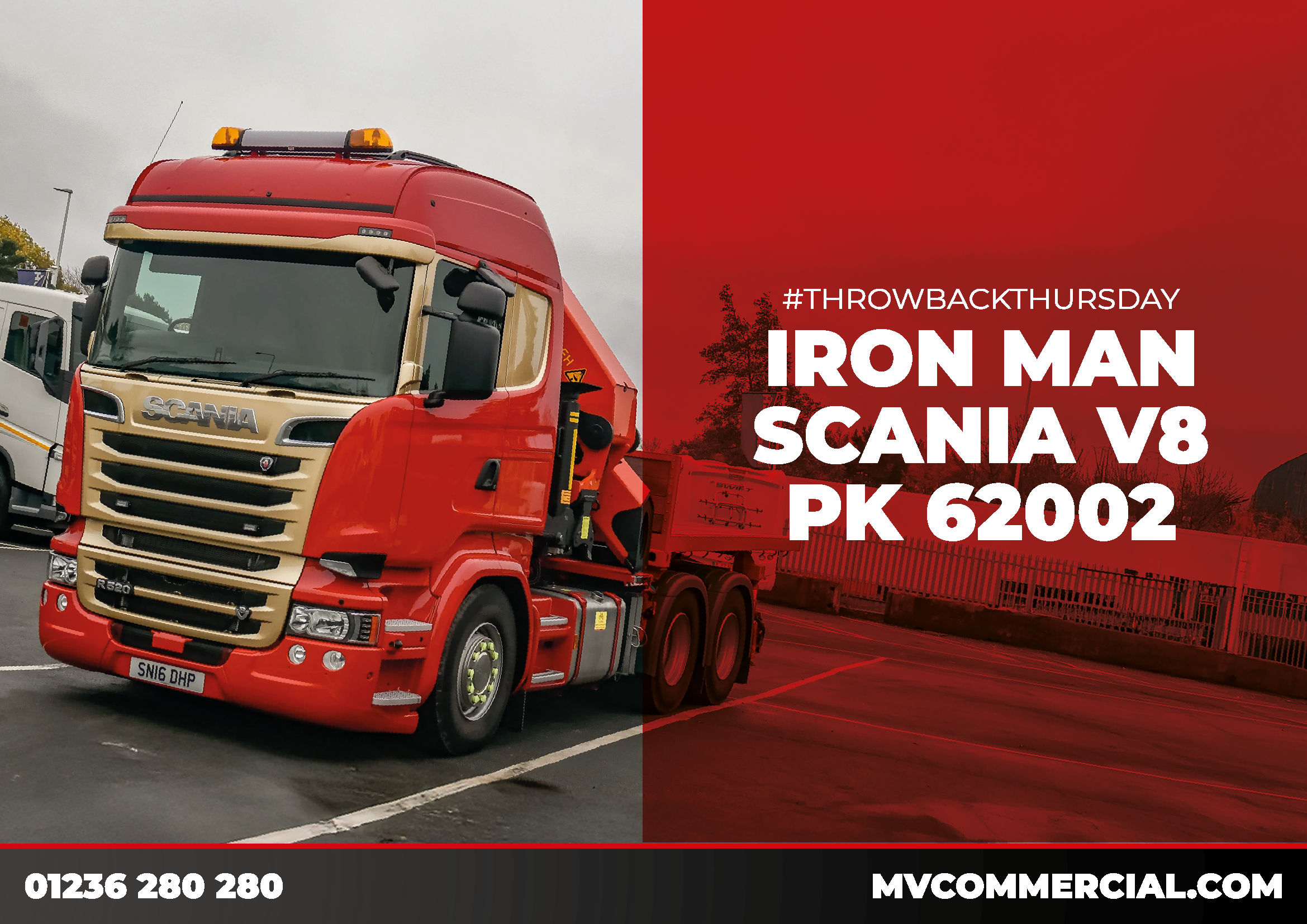 Image for A Throwback to Iron Man: Scania V8 R520 with PK62