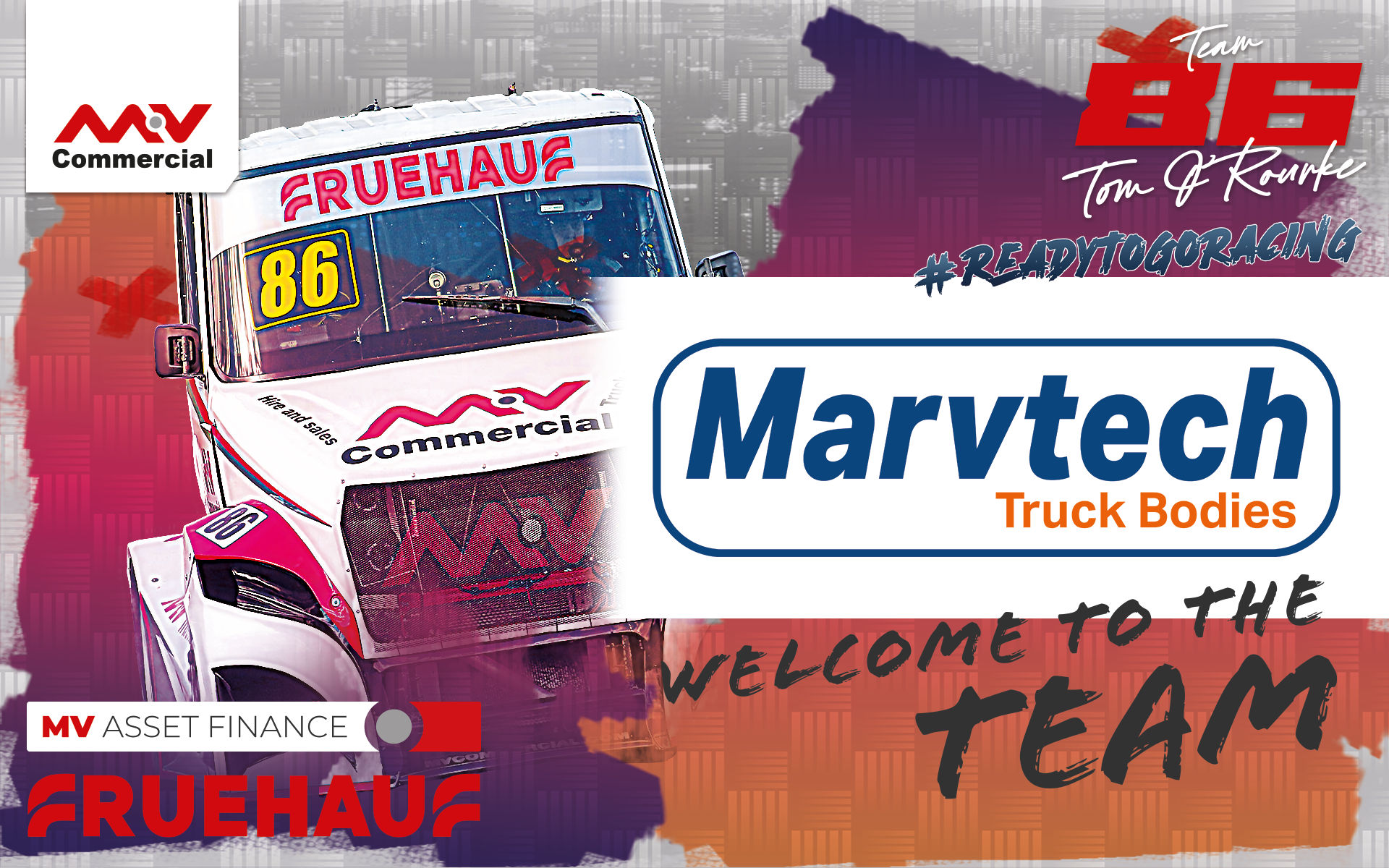 Image for 86 MV Truck Racing Welcomes Marvtech as New Sponsor