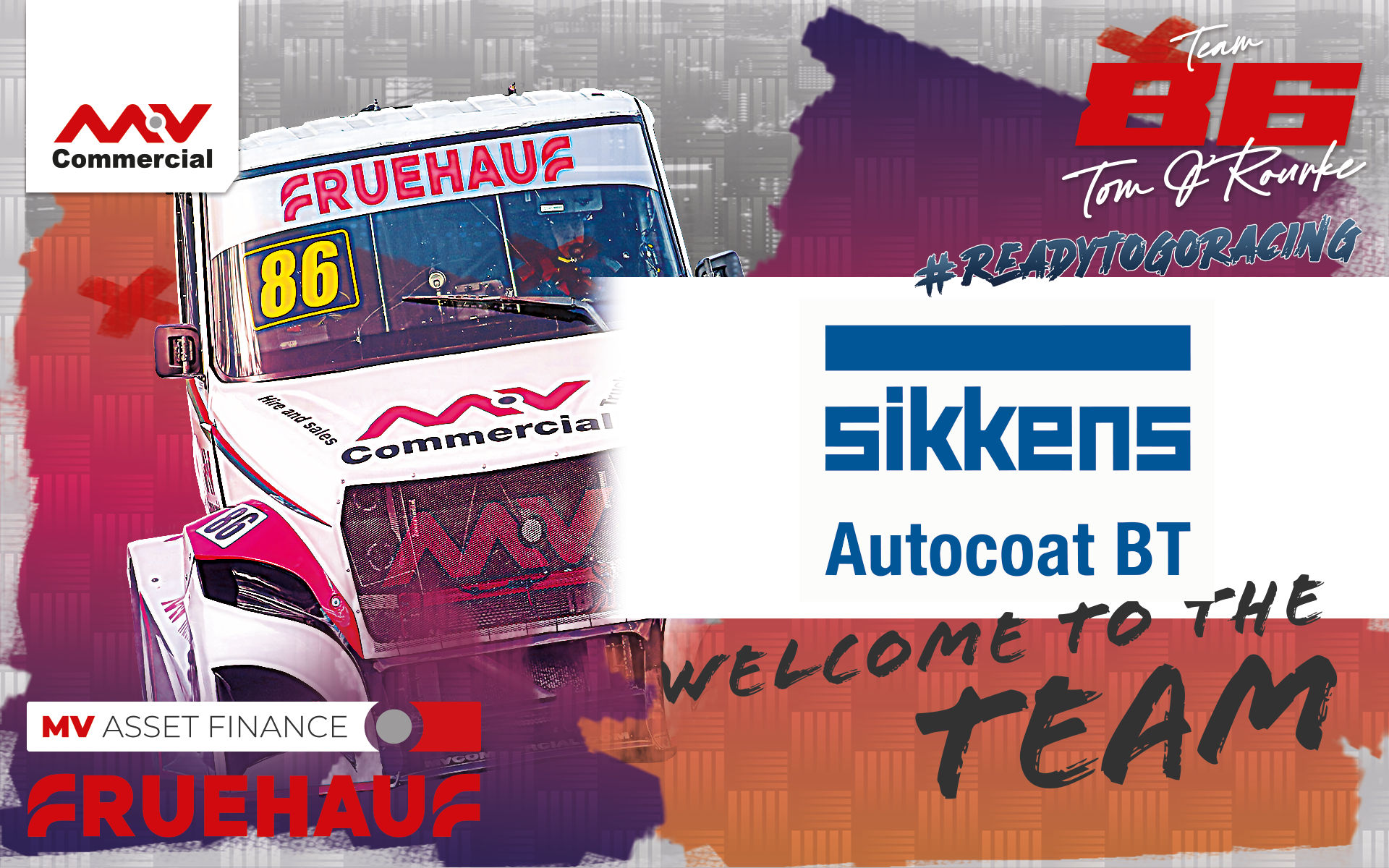 Image for 86 MV Truck Racing Welcomes Sikkens as New Sponsor