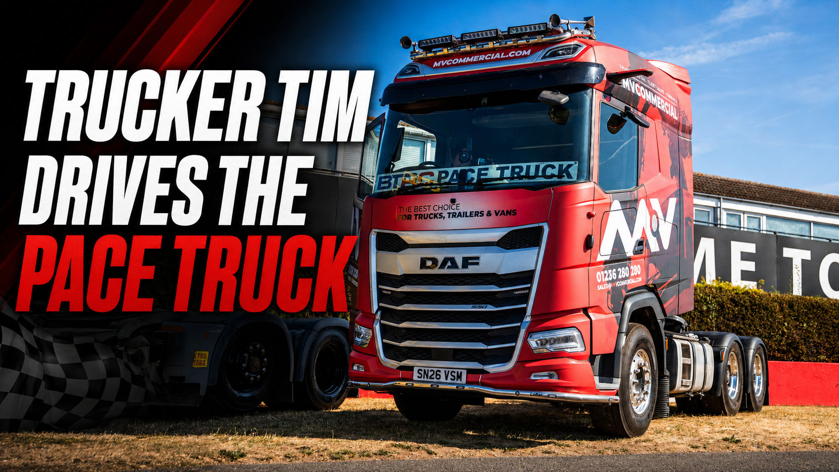 Image for Trucker Tim Drives the MV Commercial Pace Truck at Convoy in the Park