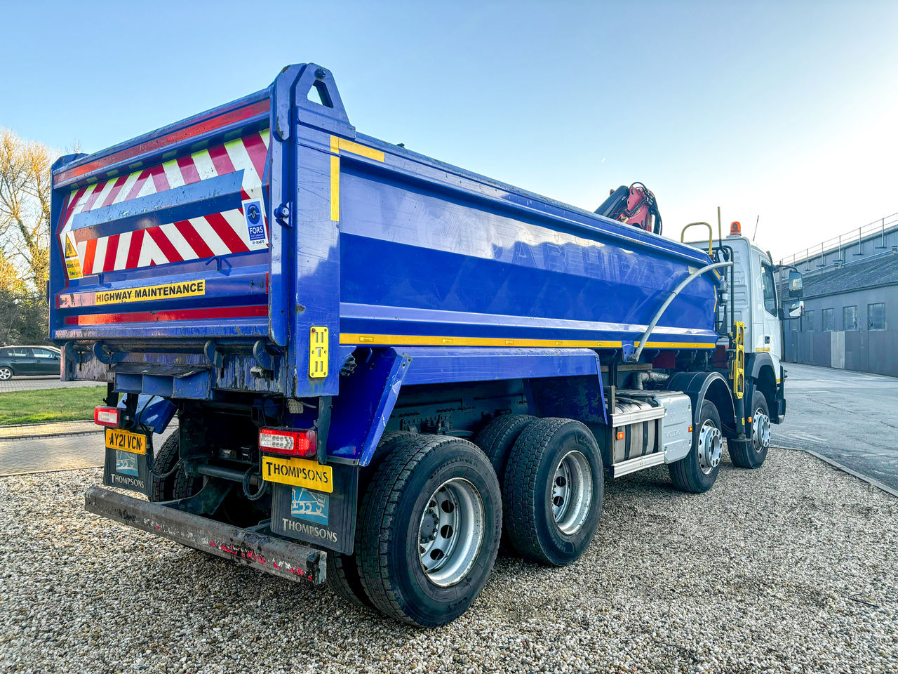 Ready to go Volvo FMX, Tipper Grab, , 32 Tonne, Day Cab, Automatic, FORS Silver kit fitted, Access Ladder, Electric Easy Sheet, Strobe Lights, Beacon Bar, , Palfinger Epsilon, Epsilon M125L | for sale at MV Commercial, the UKs leading Truck, Trailers and Van supplier. (AY21VCN 110800)