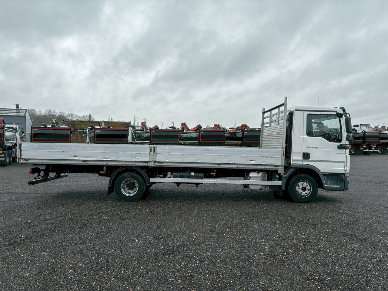 Ready to go MAN TGL 10.190, Dropside, 190, 7.5 Tonne, Day Cab, Automatic, 360° Rotating Beacons, 4 Dropsides, Adjustable Rear Underrun Bar, Dual Passenger Seat, Electric Windows, , -, - | for sale at MV Commercial, the UKs leading Truck, Trailers and Van supplier. (SN68VWW 114091)