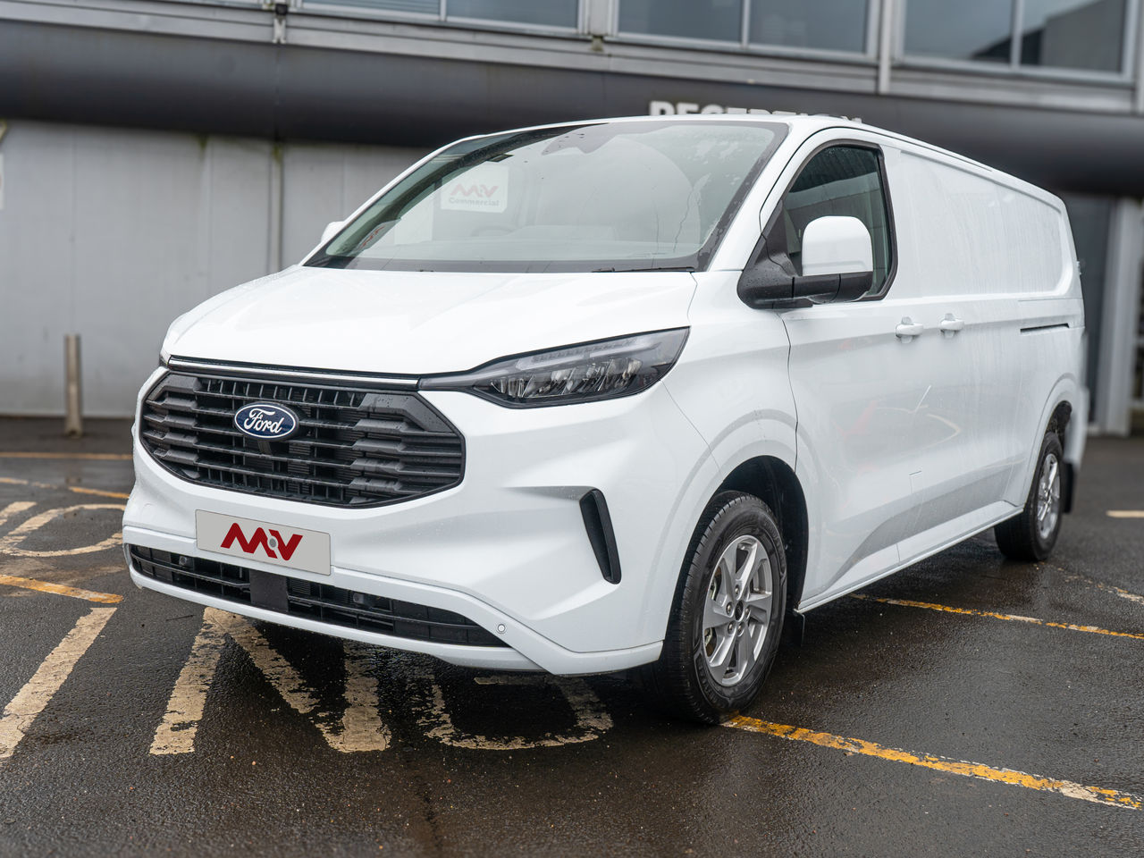 Ready to go Ford TRANSIT CUSTOM 320 L2 DIESEL FWD (2023) 2.0 EcoBlue 136ps H1 Van Limited, Van, 134, Under 3.5 Tonne, Single Cab, 6-Speed Manual Gearbox, Air Conditioning, Alloy Wheels, Colour Coded Bumper, Cruise Control, Day Running Lights, , -, - | for sale at MV Commercial, the UKs leading Truck, Trailers and Van supplier. (YR24GBX 118637)