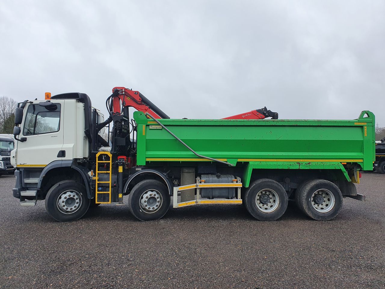 Ready to go DAF CF 450, Tipper Grab, 450, 32 Tonne, Day Cab, Automatic, 2 x Cup Holders, Access Ladder, Air Conditioning, Armrest - Driver Seat Only, Cab Sunvisor , , Palfinger Epsilon, Epsilon M125L | for sale at MV Commercial, the UKs leading Truck, Trailers and Van supplier. (SM21LJO 119843)