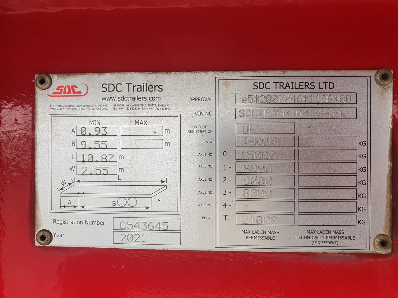 2023 SDC Tipping trailer  Trailers for sale at MV Commercial