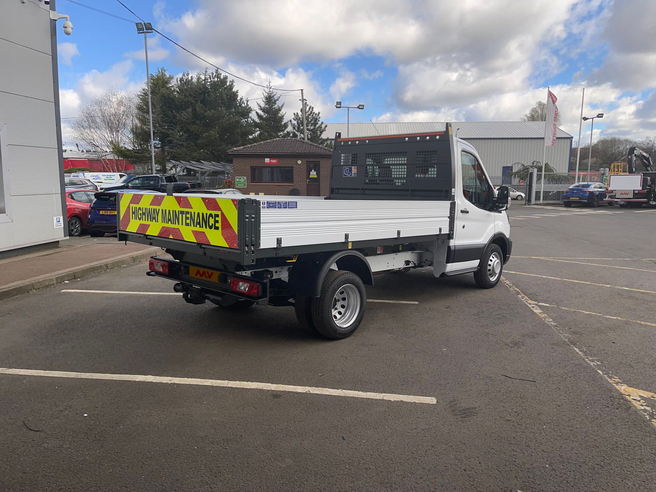 Ready to go Ford Transit, Tipper, 129, 3.5t, Day Cab, Manual, Beacons, Beacon Bar, Full Aluminium Dropsides, Towbar and Pin, Chapter 8 Markings, , -, - | for sale at MV Commercial, the UKs leading Truck, Trailers and Van supplier. (YM73ZRR 143845)