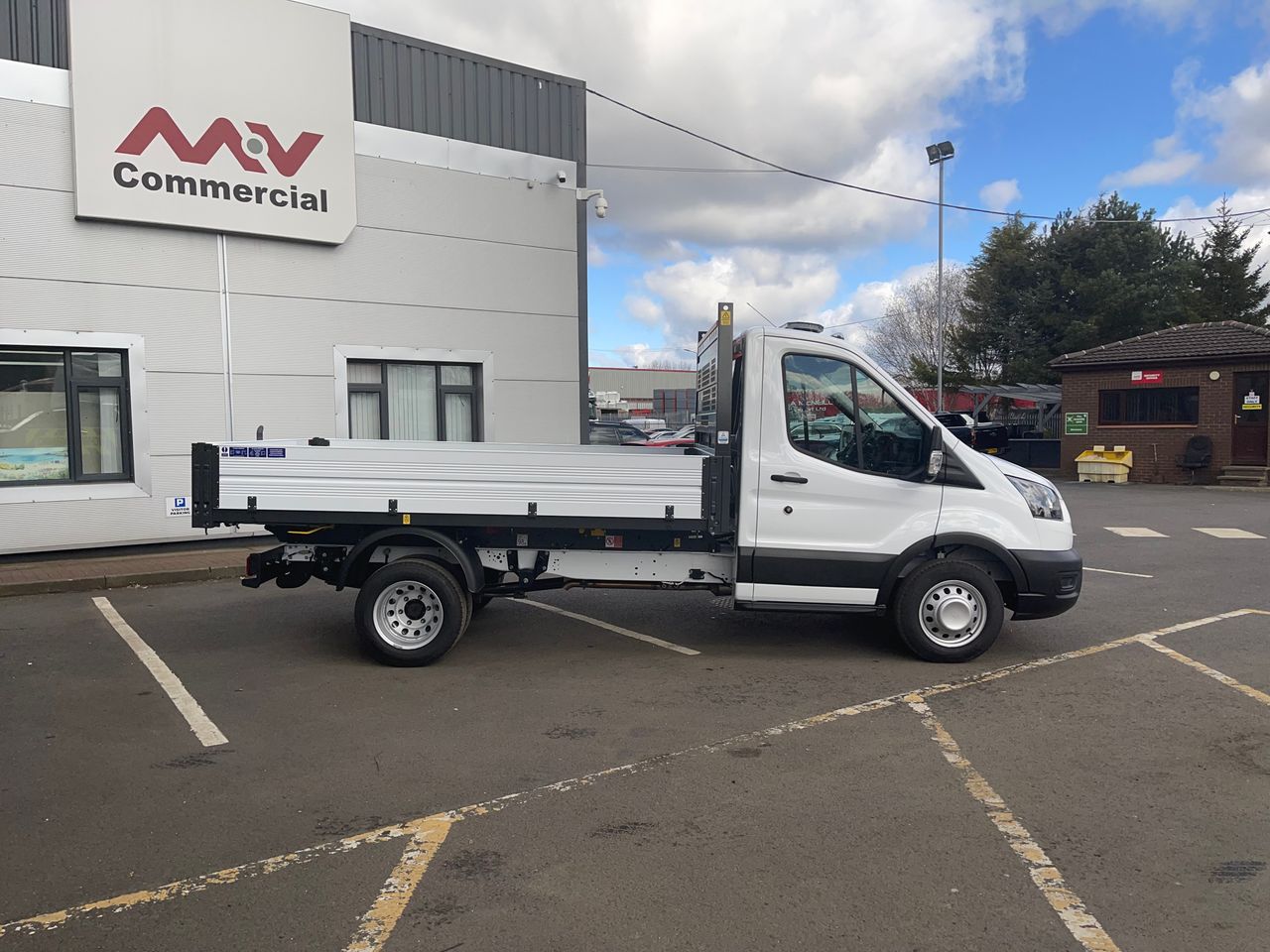 Ready to go Ford Transit, Tipper, 129, 3.5t, Day Cab, Manual, Beacons, Beacon Bar, Full Aluminium Dropsides, Towbar and Pin, Chapter 8 Markings, , -, - | for sale at MV Commercial, the UKs leading Truck, Trailers and Van supplier. (YM73ZRR 143852)