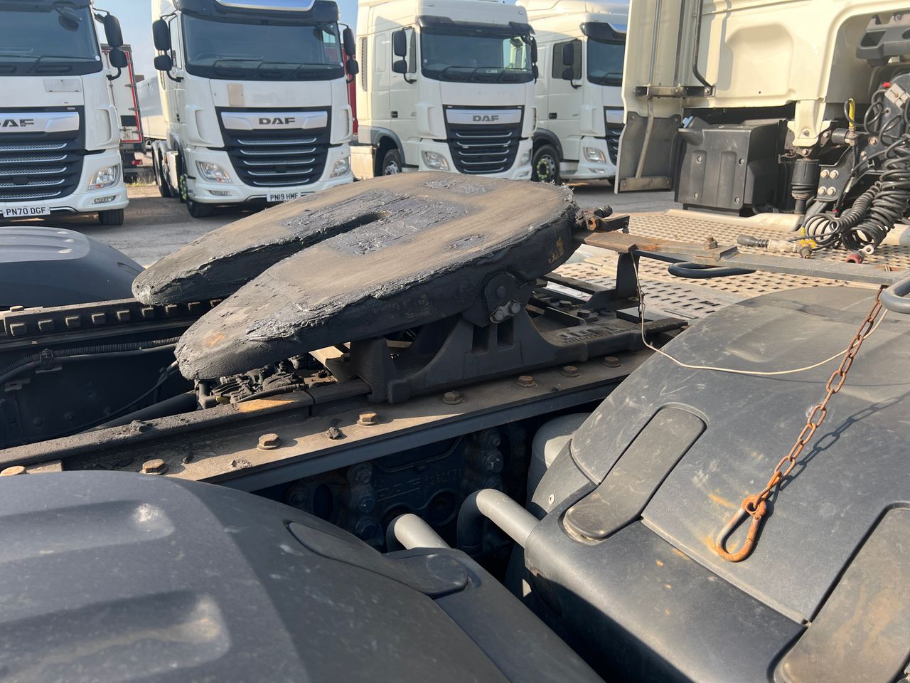 Ready to go DAF FTG XF480, Tractor Unit, 480, 44 Tonne, Space Cab, Automatic, Multi Function Steering Wheel, Air Conditioning, Double Bunk, Cab Fridge, Height Indicator, , -, - | for sale at MV Commercial, the UKs leading Truck, Trailers and Van supplier. (PJ68KZM 224797)