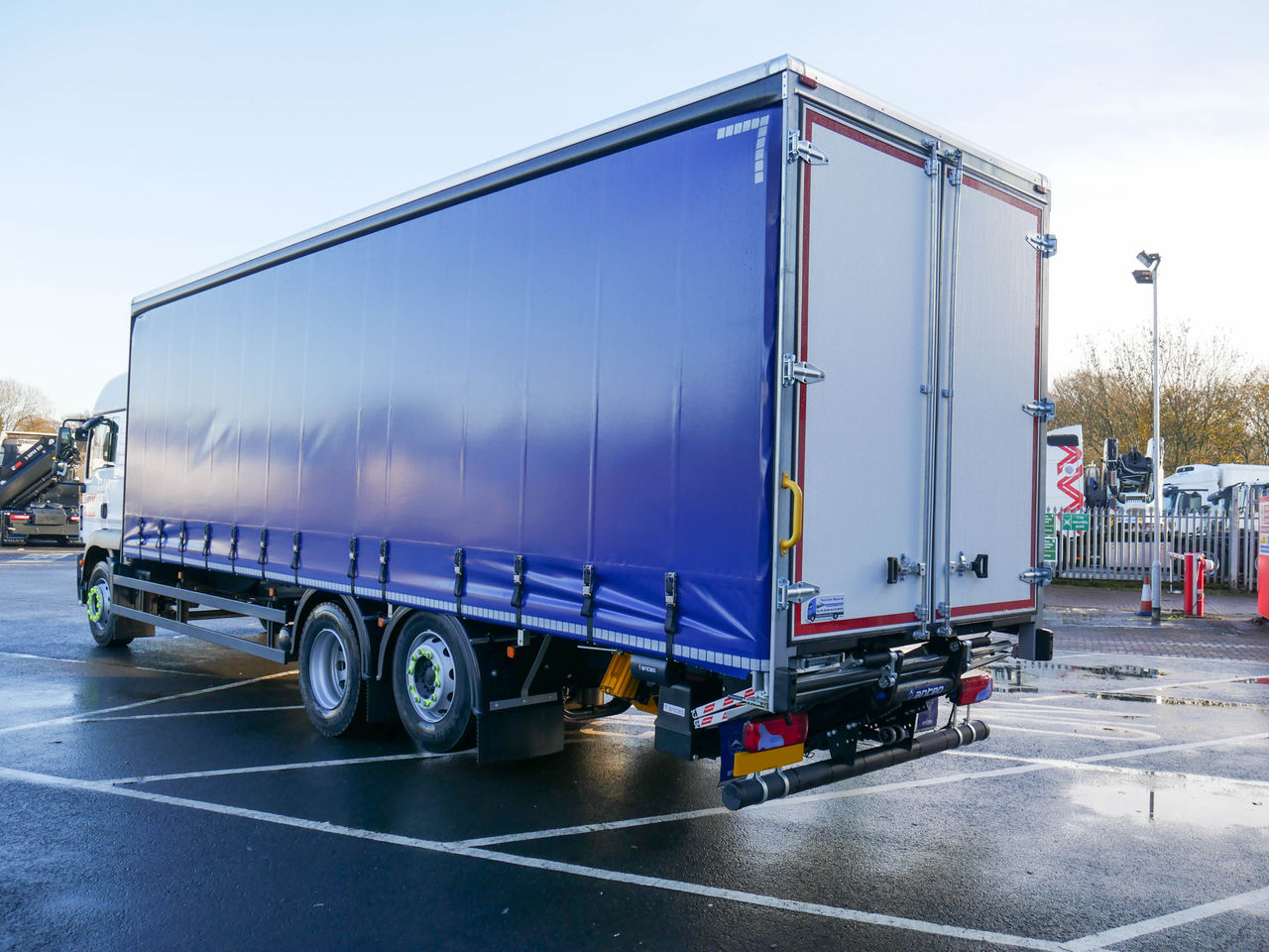 Ready to go MAN TGM 26.320, Curtainsider, 320, 26 Tonne, LX Cab, Automatic, 2x Wheel Chocks and Holders, Air Conditioning, Air Kit, Anteo 1500KG Tuck under Tail Lift , Barn Doors, , -, - | for sale at MV Commercial, the UKs leading Truck, Trailers and Van supplier. (SK19BAA 29083)