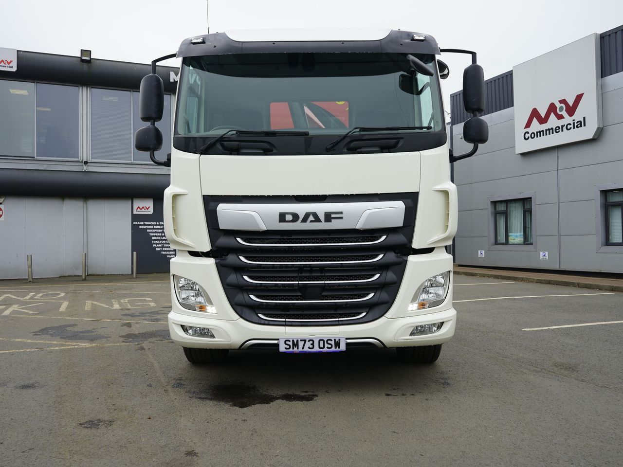 Ready to go DAF CF 480, Cheesewedge, 480, 32 Tonne, Day Cab, Automatic, 28mm Keruing Hardwood Floor, 2 X 9 Tonne Front Axles, Adaptive Cruise Control, AdBlue Tank - 45 Litre, Advanced Emergency Braking System (AEBS), , Palfinger, PK 27001-EH HIGH PERFORMANCE | for sale at MV Commercial, the UKs leading Truck, Trailers and Van supplier. (SM73OSW 295817)