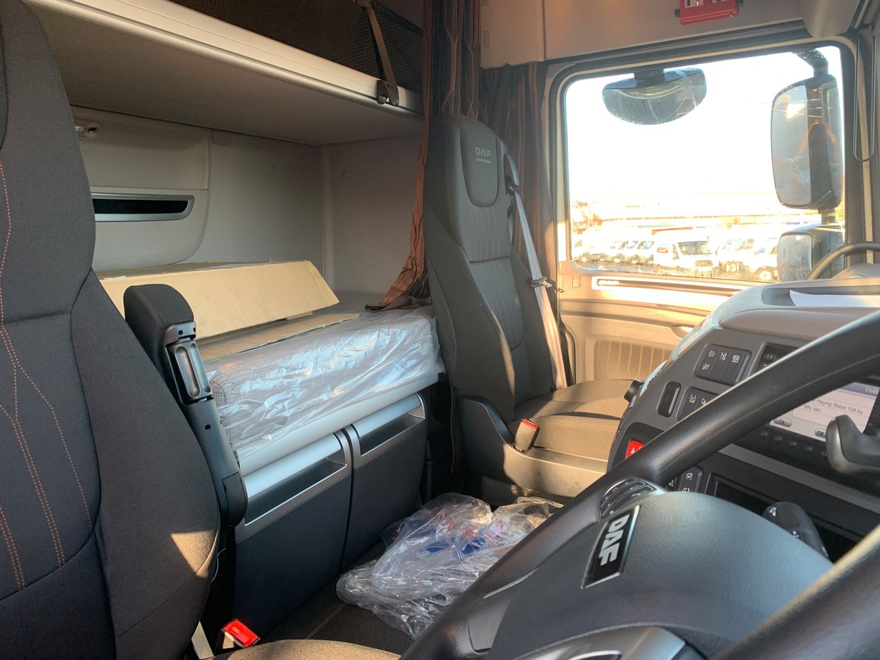 Ready to go DAF XF 530, Tractor Unit, 530, 80 Tonne, Space Cab, Automatic, 9 Tonne Front Axle, Adaptive Cruise Control, Bumper Mounted Fog Lights, Cab Sunvisor , Halogen Headlights, , HIAB, X-HIPRO 658 EP-6 | for sale at MV Commercial, the UKs leading Truck, Trailers and Van supplier. (SN20XTM 42497)