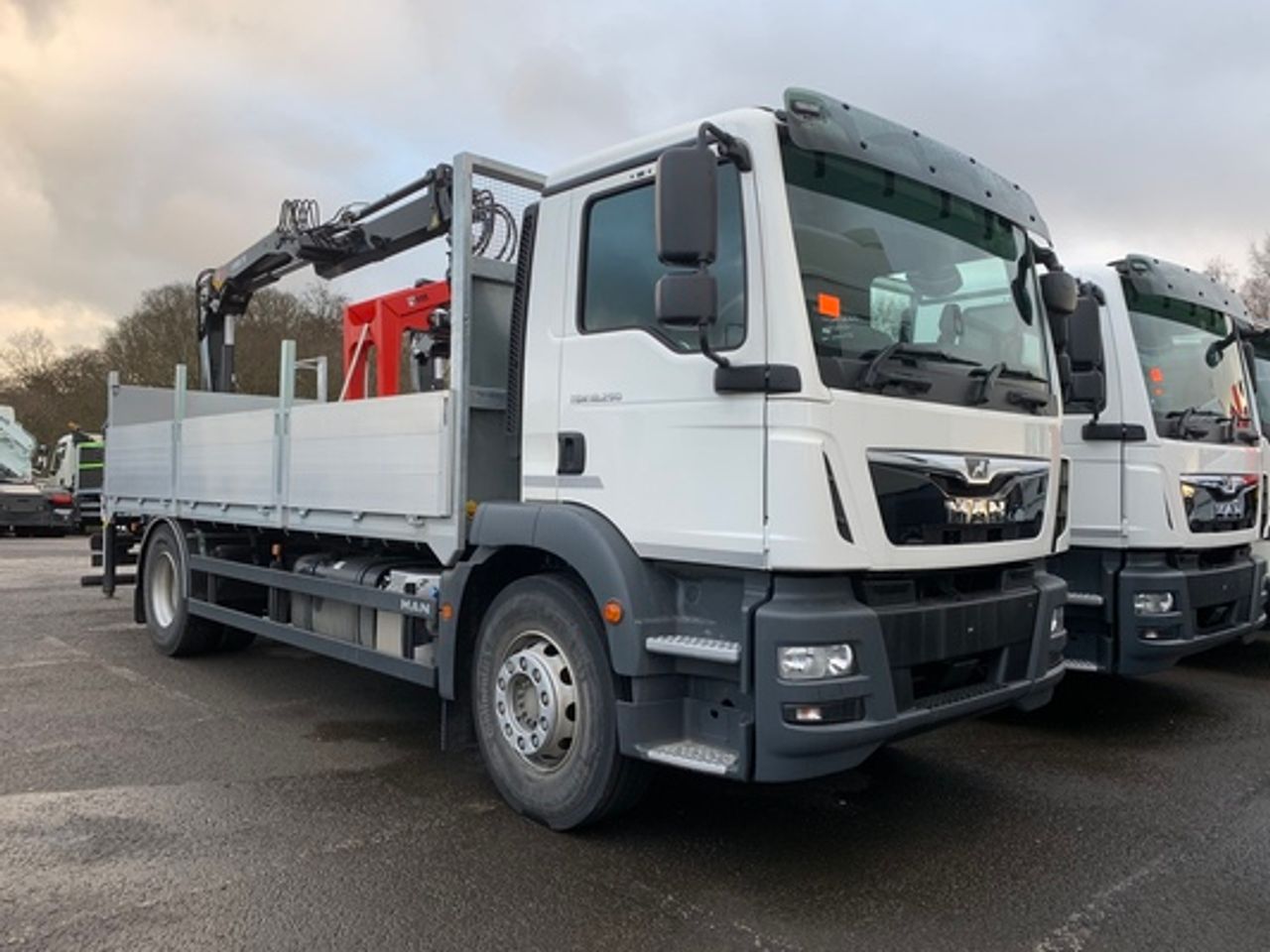Ready to go MAN TGM 18.290, Dropside, -, 18 Tonne, Day Cab, Automatic, Air Seat, Anti Lock Brakes (ABS), ASR (Anti-Slip Control), Cab Sunvisor , Cruise Control, , HIAB, X-HIDUO 118 B-1	 | for sale at MV Commercial, the UKs leading Truck, Trailers and Van supplier. (SN20YFL 48941)