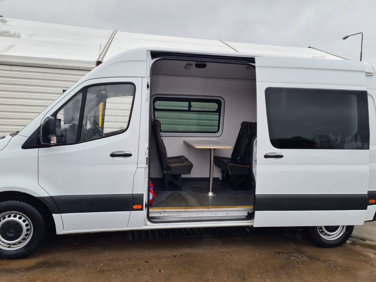 Ready to go Mercedes-Benz SPRINTER 314 L2 H2 FWD, Van, 140, Under 3.5 Tonne, Single Cab, Manual, Rear Beacons, Rear access step, Rear LED lights, Front LED Pulsating Beacons, Reversing Camera, , -, - | for sale at MV Commercial, the UKs leading Truck, Trailers and Van supplier. (NK20VTV 60651)