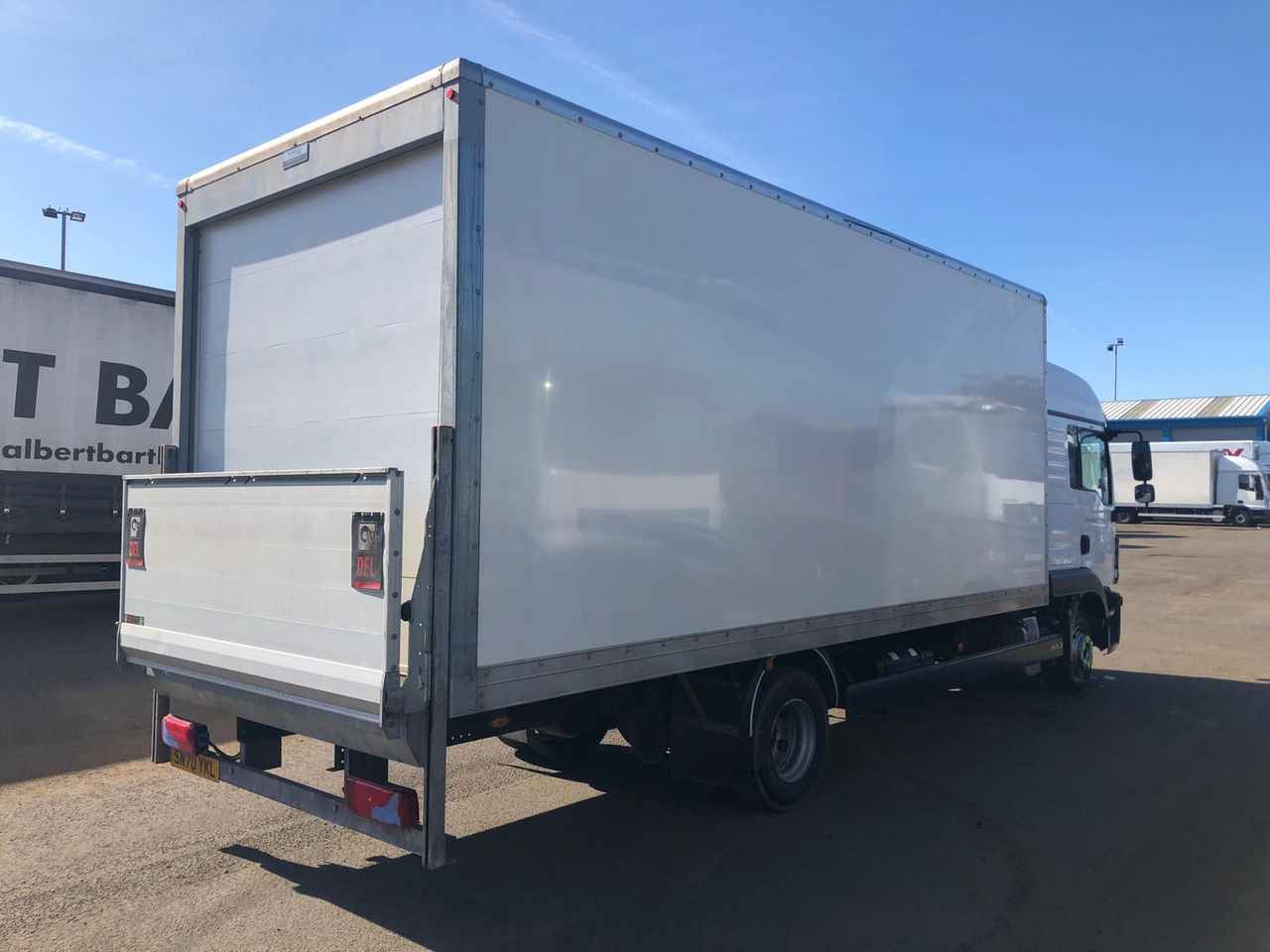 Ready to go MAN TGL 10.190, Box, 190, 7.5 Tonne, Sleeper Cab, Automatic, Air Conditioning, Anti Lock Brakes (ABS), Bluetooth/AUX/USB Dashboard Input, Cab Sunvisor , Column Tail Lift , , -, - | for sale at MV Commercial, the UKs leading Truck, Trailers and Van supplier. (SN70YKL 62603)