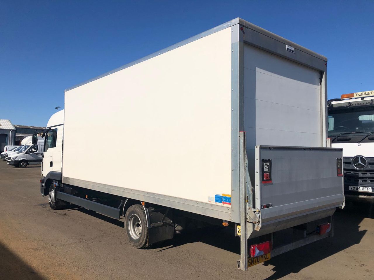 Ready to go MAN TGL 10.190, Box, 190, 7.5 Tonne, Sleeper Cab, Automatic, Air Conditioning, Anti Lock Brakes (ABS), Bluetooth/AUX/USB Dashboard Input, Cab Sunvisor , Column Tail Lift , , -, - | for sale at MV Commercial, the UKs leading Truck, Trailers and Van supplier. (SN70YKL 62607)