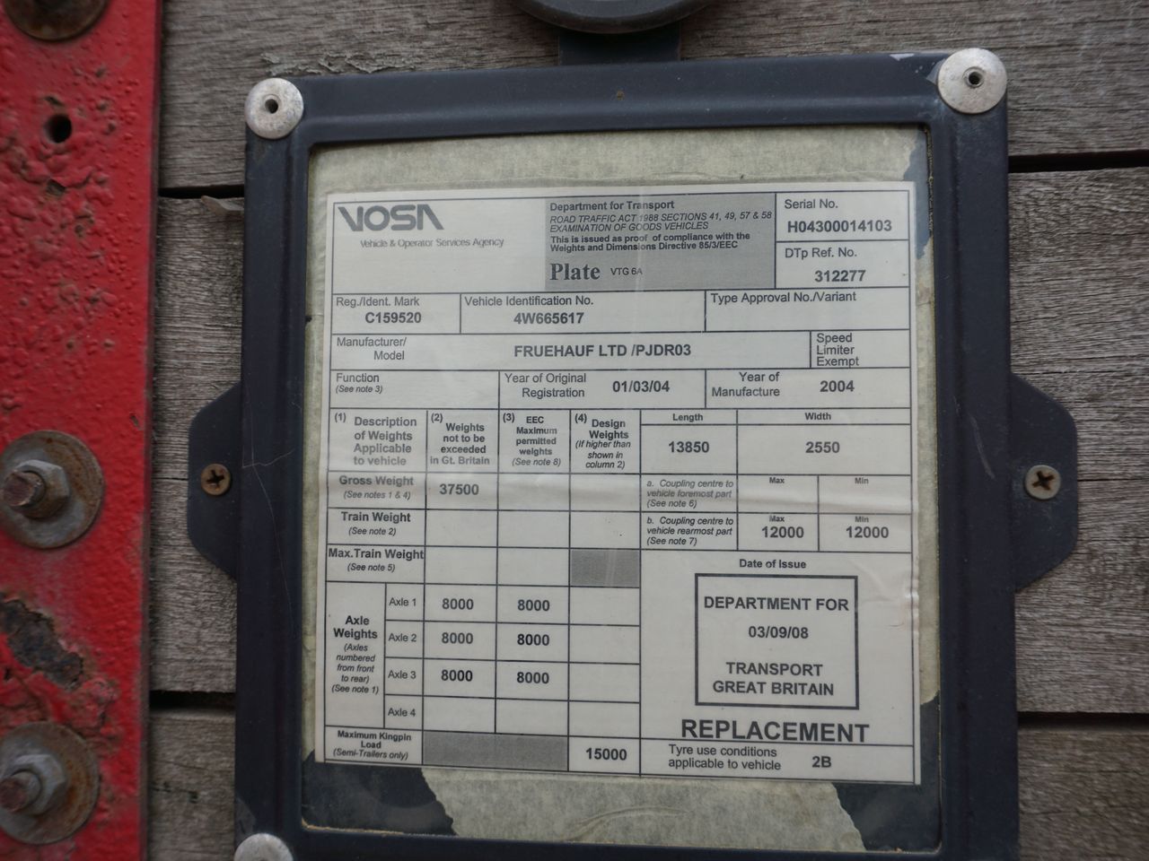 2004 Fruehauf 3 Axle Flatbed Trailers for sale at MV Commercial