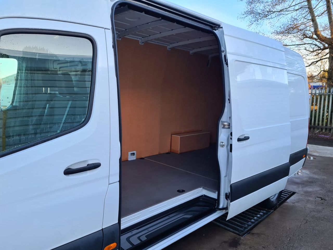 Ready to go Mercedes-Benz SPRINTER 314 L3 H2 Progressive RWD , Van, 143, Under 3.5 Tonne, Single Cab, Manual, Bluetooth/AUX/USB Dashboard Input, Comfort Package, Multi Function Steering Wheel, Ply Lined , Radio, , -, - | for sale at MV Commercial, the UKs leading Truck, Trailers and Van supplier. (PK71OVN 75842)