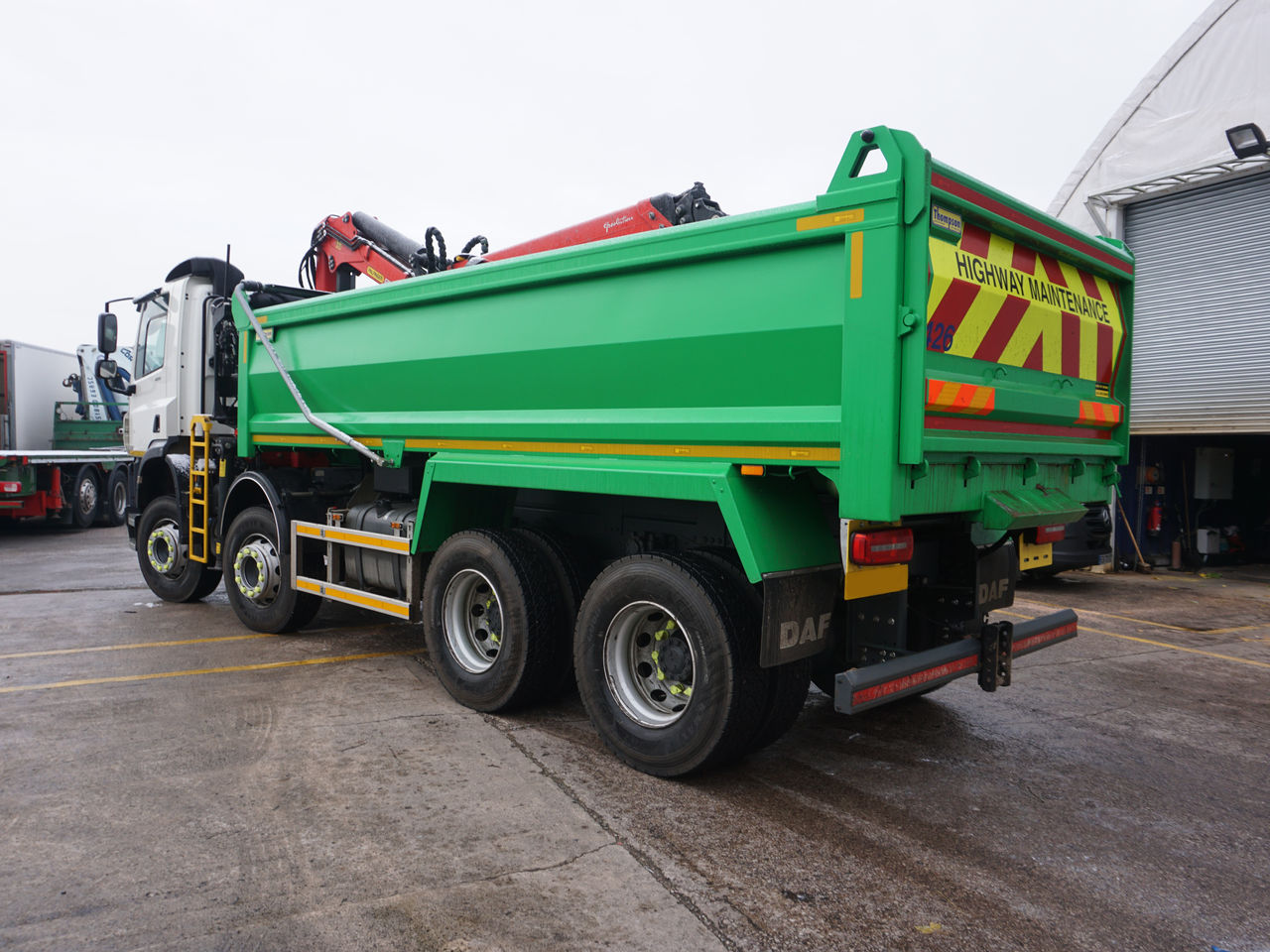 Ready to go DAF CF 450, Tipper Grab, 450, 32 Tonne, Day Cab, Automatic, Automated gearbox, TraXon, 12 speeds, AdBlue Tank - 45 Litre, Air Conditioning, Bumper Mounted Fog Lights, Cab Sunvisor , , Palfinger Epsilon, Epsilon M125L | for sale at MV Commercial, the UKs leading Truck, Trailers and Van supplier. (SM21LJN 76603)