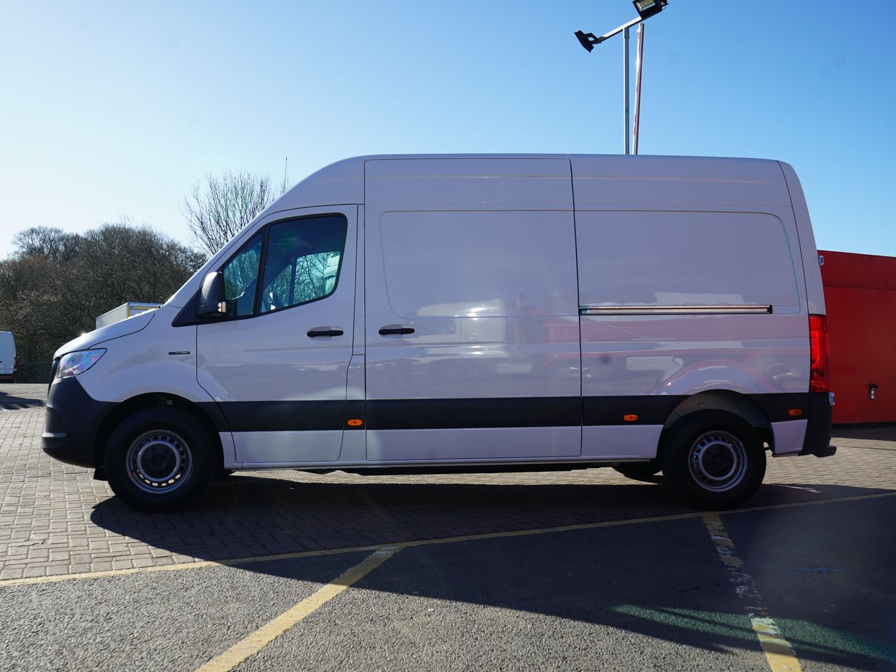 Ready to go Mercedes-Benz eSprinter Progressive, Van, 114, Under 3.5 Tonne, Single Cab, Automatic, 3 Seats in Cab, Active Brake ASSIST, Attention ASSIST, Bluetooth Audio Streaming, Crosswind ASSIST, , -, - | for sale at MV Commercial, the UKs leading Truck, Trailers and Van supplier. (SF22YYH 84214)