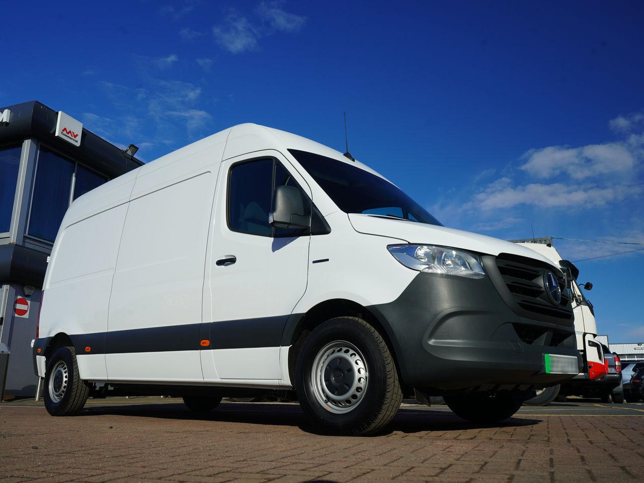 Ready to go Mercedes-Benz eSprinter Progressive, Van, 114, Under 3.5 Tonne, Single Cab, Automatic, 3 Seats in Cab, Active Brake ASSIST, Attention ASSIST, Bluetooth Audio Streaming, Crosswind ASSIST, , -, - | for sale at MV Commercial, the UKs leading Truck, Trailers and Van supplier. (SF22YYJ 84226)