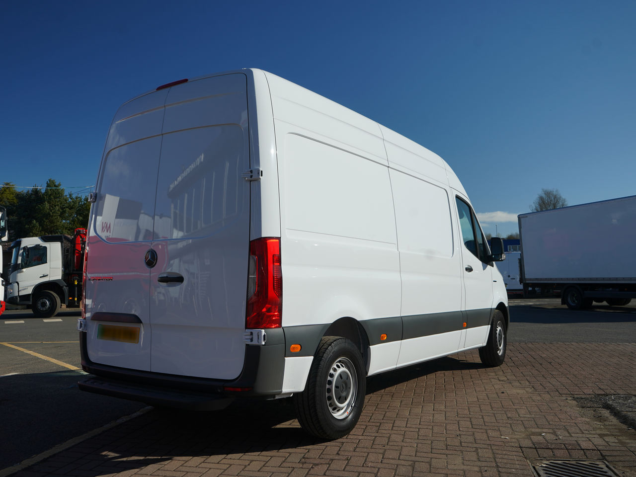 Ready to go Mercedes-Benz eSprinter Progressive, Van, 114, Under 3.5 Tonne, Single Cab, Automatic, 3 Seats in Cab, Active Brake ASSIST, Attention ASSIST, Bluetooth Audio Streaming, Crosswind ASSIST, , -, - | for sale at MV Commercial, the UKs leading Truck, Trailers and Van supplier. (SF22YYK 84230)