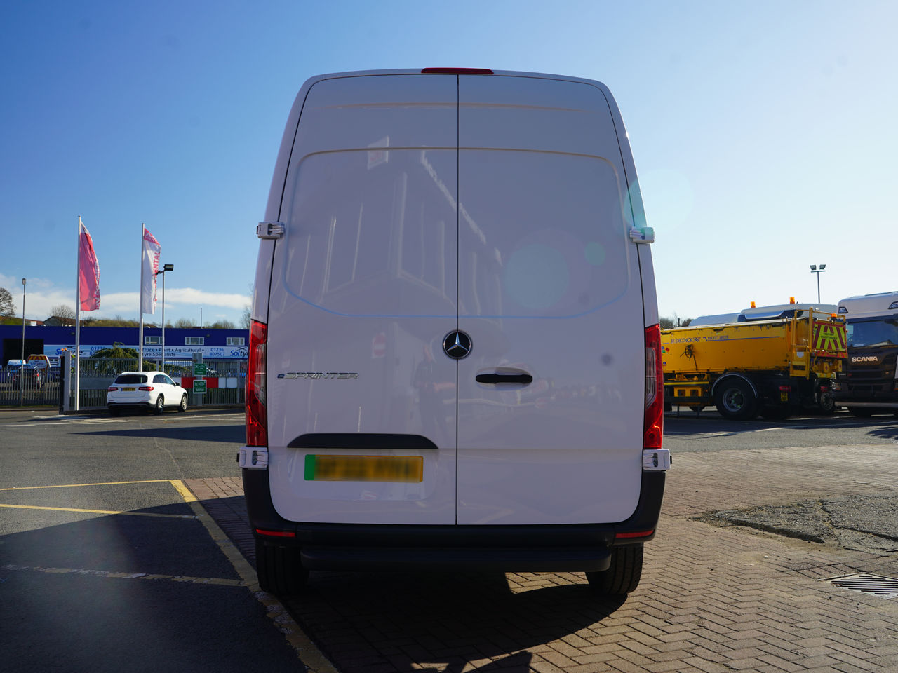 Ready to go Mercedes-Benz eSprinter Progressive, Van, 114, Under 3.5 Tonne, Single Cab, Automatic, 3 Seats in Cab, Active Brake ASSIST, Attention ASSIST, Bluetooth Audio Streaming, Crosswind ASSIST, , -, - | for sale at MV Commercial, the UKs leading Truck, Trailers and Van supplier. (SF22YYK 84231)