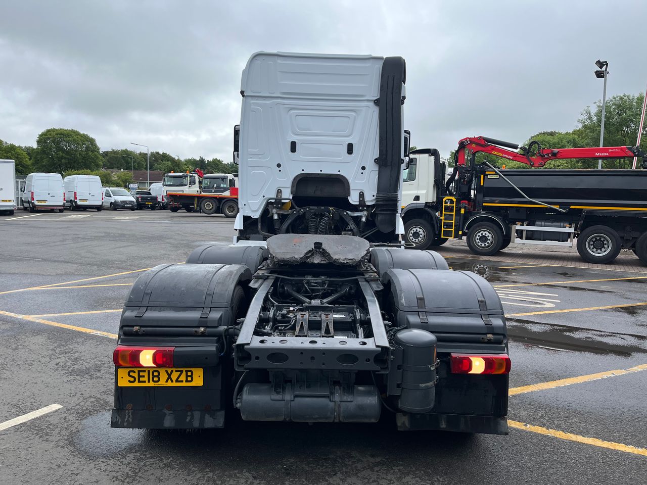 Ready to go Mercedes-Benz Actros , Tractor Unit, 450, 44 Tonne, Sleeper Cab, Automatic, Kelsa Hi-Bar, Colour Coded Bumper, Colour Coded Mirrors, Sliding 5th Wheel, Cab Sunvisor With LED Lights, , -, - | for sale at MV Commercial, the UKs leading Truck, Trailers and Van supplier. (SE18XZB 85704)