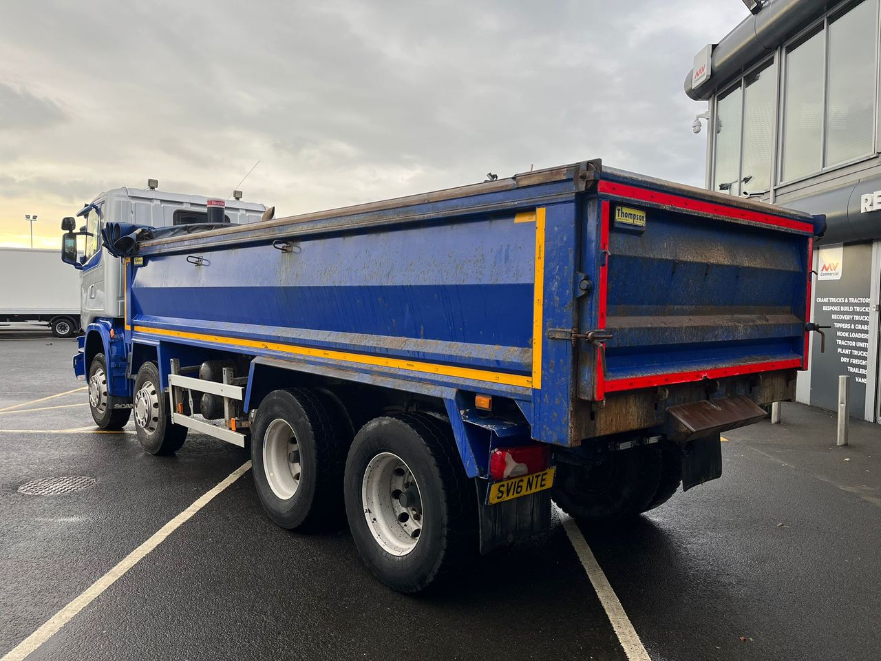 Ready to go Scania G450, Tipper, 450, 32 Tonne, Day Cab, 8-Speed Manual Gearbox, Easy Sheet System, Alloy Wheels, Air Tailgate, Binotto Ram, Beacons, , -, - | for sale at MV Commercial, the UKs leading Truck, Trailers and Van supplier. (SV16NTE 89065)