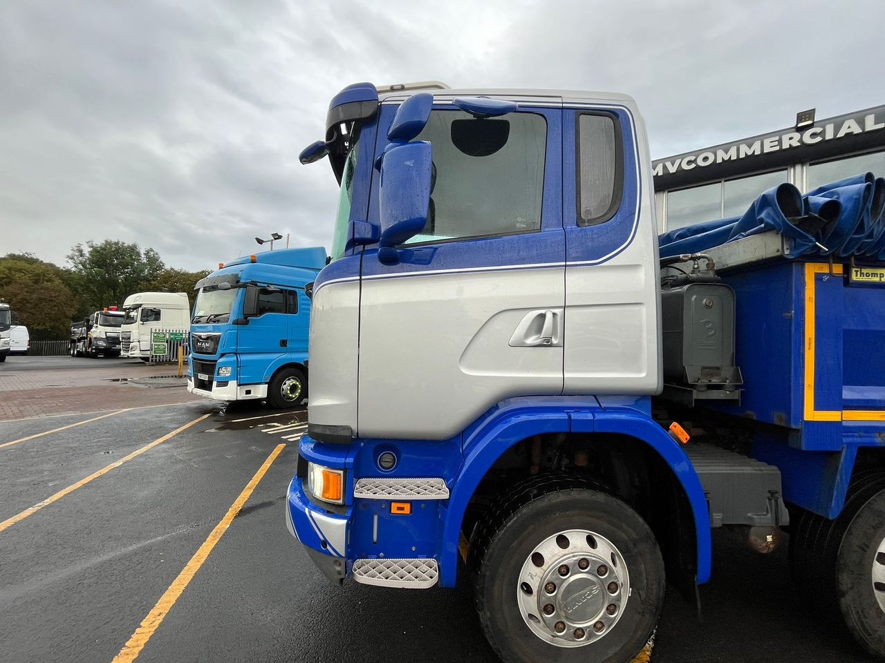 Ready to go Scania G450, Tipper, 450, 32 Tonne, Day Cab, 8-Speed Manual Gearbox, Easy Sheet System, Alloy Wheels, Air Tailgate, Binotto Ram, Beacons, , -, - | for sale at MV Commercial, the UKs leading Truck, Trailers and Van supplier. (SV16NTE 89078)