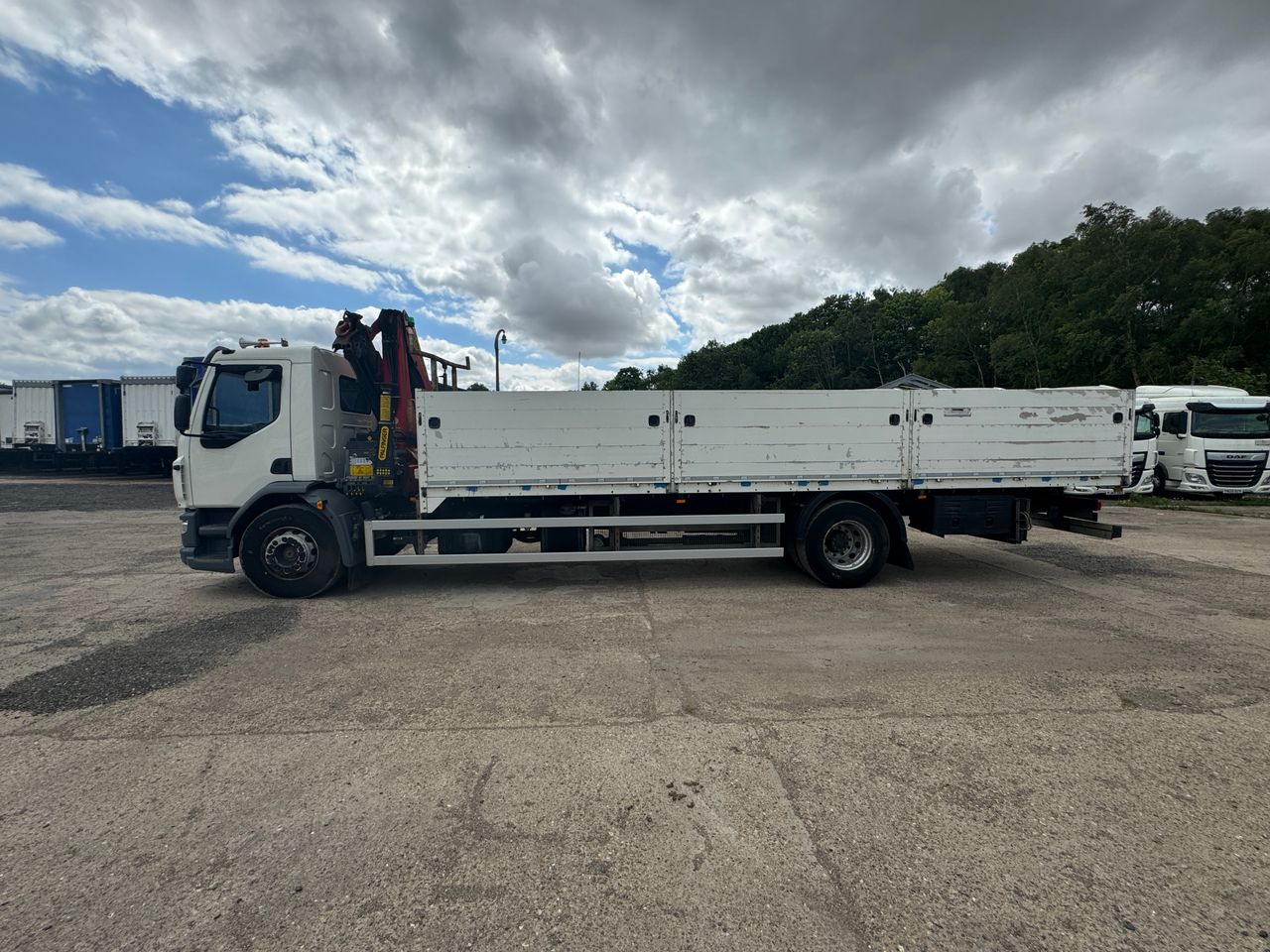 Ready to go DAF LF 290, Dropside, , 18 Tonne, Day Cab, Automatic, Hardwood Flooring, FORS - Gold Kit fitted, Strobe Lights, Storage Cage, Toolbox, , Palfinger, PK19.001 SLD B | for sale at MV Commercial, the UKs leading Truck, Trailers and Van supplier. (SN20XUT 898975)