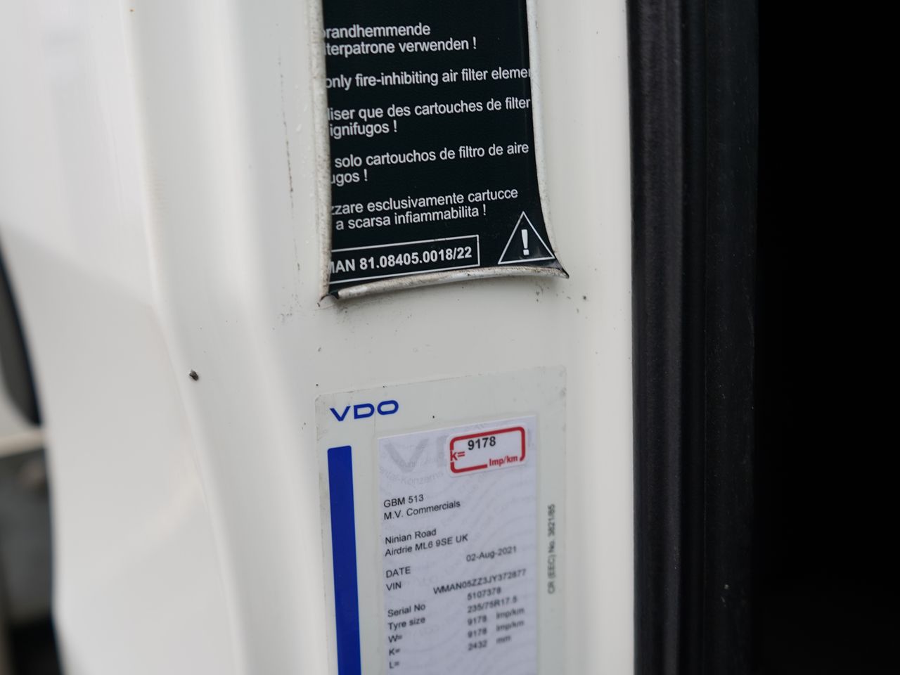 2018 MAN TGL 10.190 Curtainsider for sale at MV Commercial