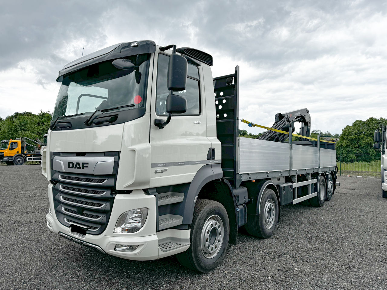 Ready to go DAF CF 480, Brick Grabs, 480, 32 Tonne, Day Cab, Automatic, 28mm Keruing Hardwood Floor, 2 X 9 Tonne Front Axles, Adaptive Cruise Control, AdBlue Tank - 45 Litre, Advanced Emergency Braking System (AEBS), , HIAB, X-HIDUO 188 B-2 | for sale at MV Commercial, the UKs leading Truck, Trailers and Van supplier. (SN74XUJ 962328)