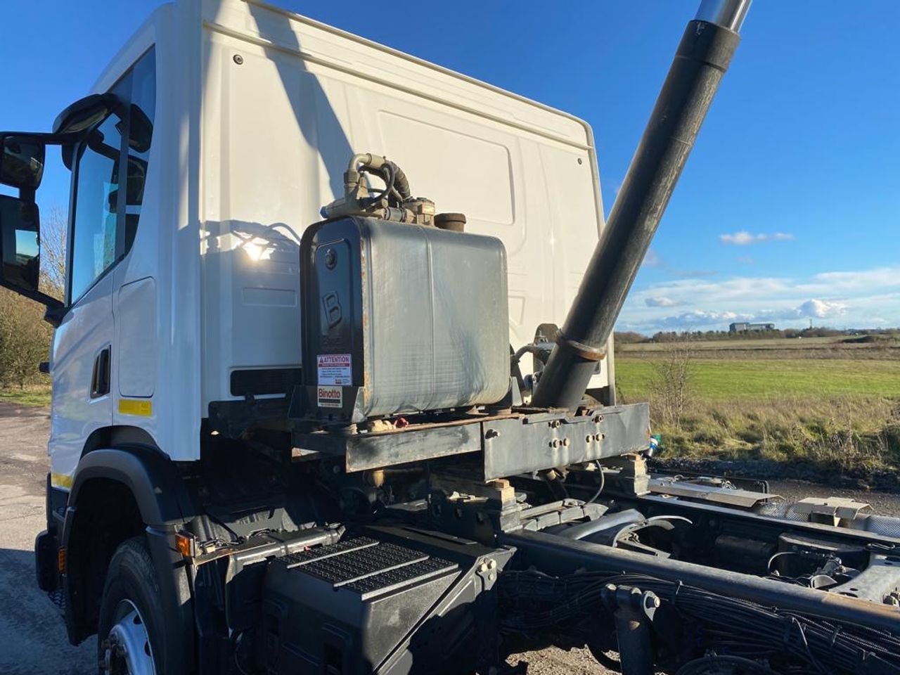 Ready to go Scania P410 XT, Tipper, 410, 32 Tonne, Day Cab, Automatic, 360° Rotating Beacons, Air Conditioning, Automatic Tailgate, Binotto Ram, Can be Painted To A Colour Of Your Choice, , -, - | for sale at MV Commercial, the UKs leading Truck, Trailers and Van supplier. (SN69XLL 96585)