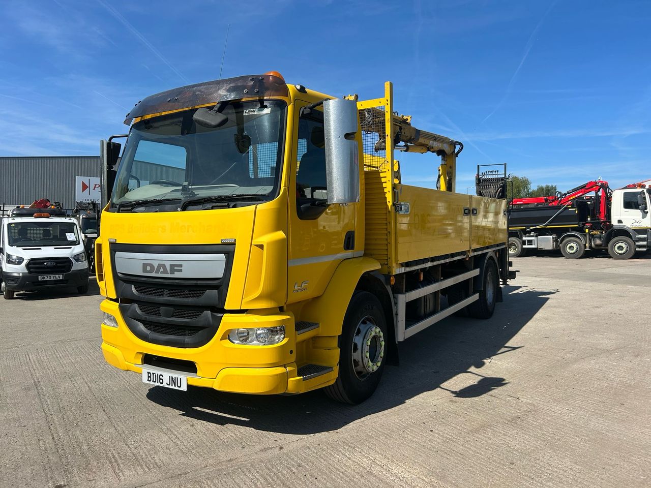 Ready to go DAF LF 250, Dropside, 250, 18 Tonne, Day Cab, Manual, Cab Sunvisor , Wing Mirror Protectors, Strobe Lights, Conspicuity tape, Beacon Bar, , Atlas, 92.2V - All | for sale at MV Commercial, the UKs leading Truck, Trailers and Van supplier. (BD16JNU 971259)