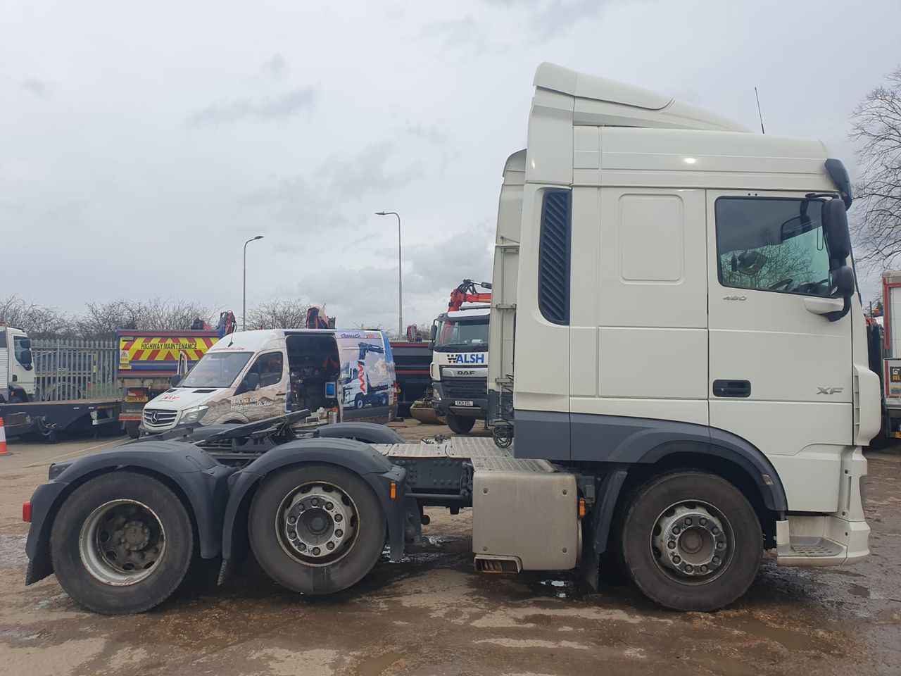 Ready to go DAF FTG XF480, Tractor Unit, 480, 44 Tonne, Space Cab, Automatic, Multi Function Steering Wheel, Air Conditioning, Double Bunk, Cab Fridge, Height Indicator, , -, - | for sale at MV Commercial, the UKs leading Truck, Trailers and Van supplier. (PF68UFG 97812)