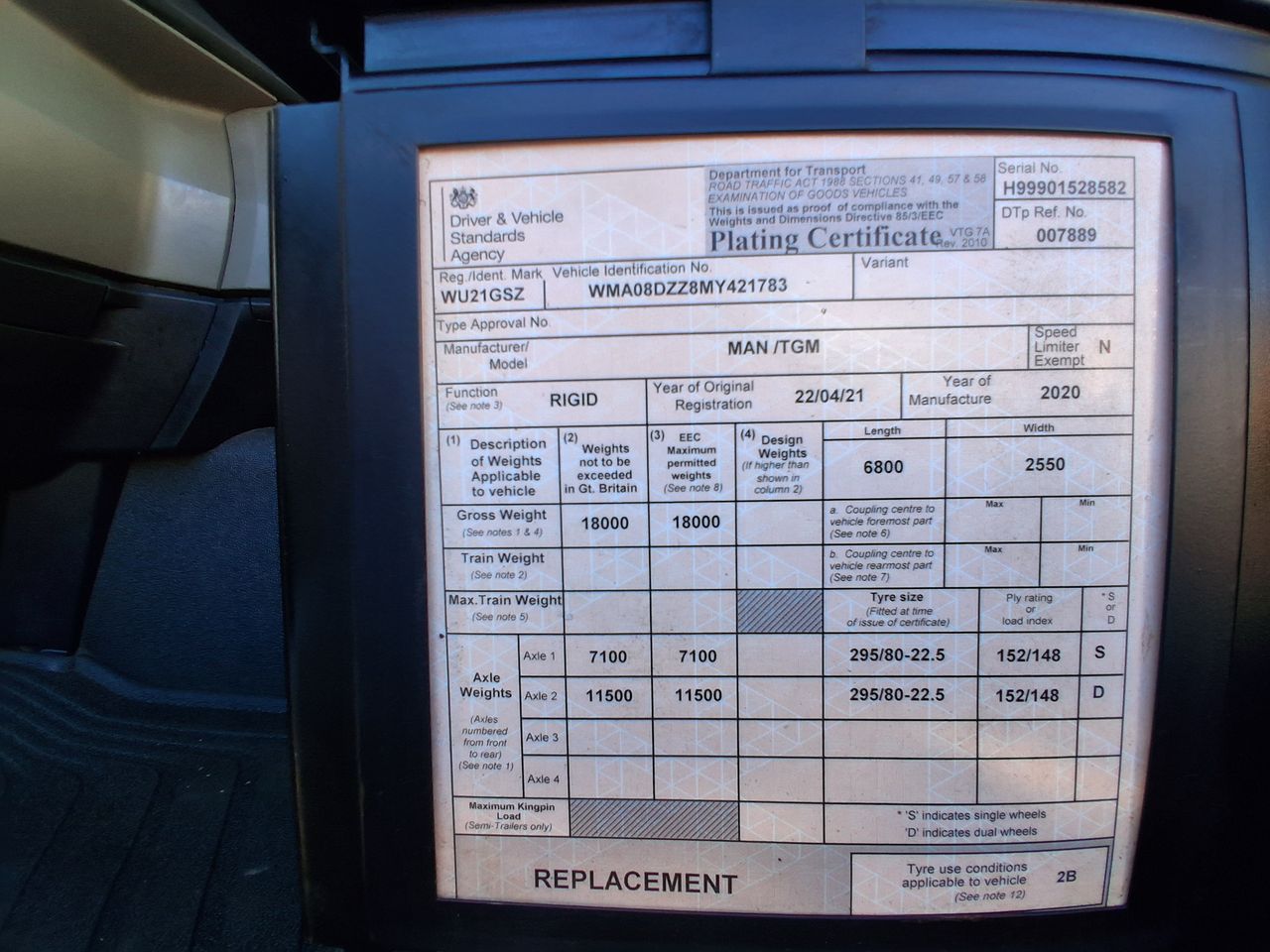 2021 MAN TGM 18.250 Skip Loader for sale at MV Commercial