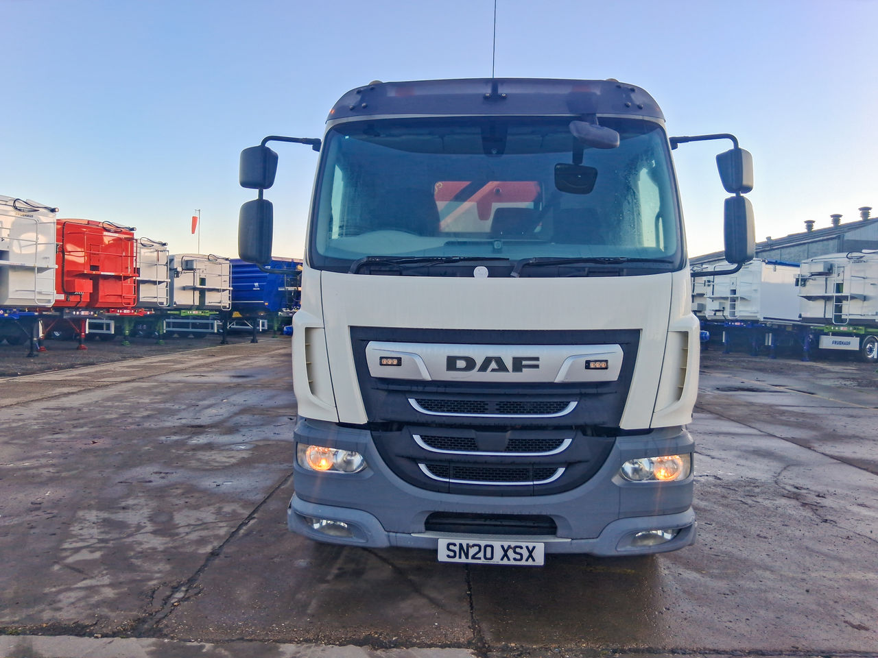 Ready to go DAF LF 290, Dropside, 290, 18 Tonne, Day Cab, Automatic, Hardwood Flooring, Front Strobes, FORS - Gold Kit fitted, Rear Window in Cab, Crane Pads and Carriers, , Palfinger, PK 19001 SLD 5 B | for sale at MV Commercial, the UKs leading Truck, Trailers and Van supplier. (SN20XSX 979777)