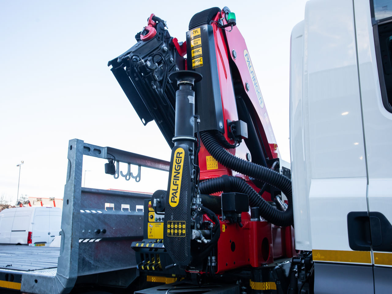 Ready to go DAF CF 480, Beavertail, null, 32 Tonne, Day Cab, Automatic, 28mm Keruing Hardwood Floor, 2 X 9 Tonne Front Axles, Adaptive Cruise Control, AdBlue Tank - 45 Litre, Advanced Emergency Braking System (AEBS), , Palfinger, PK 27001-EH HIGH PERFORMANCE | for sale at MV Commercial, the UKs leading Truck, Trailers and Van supplier. (SM73OSW 981655)