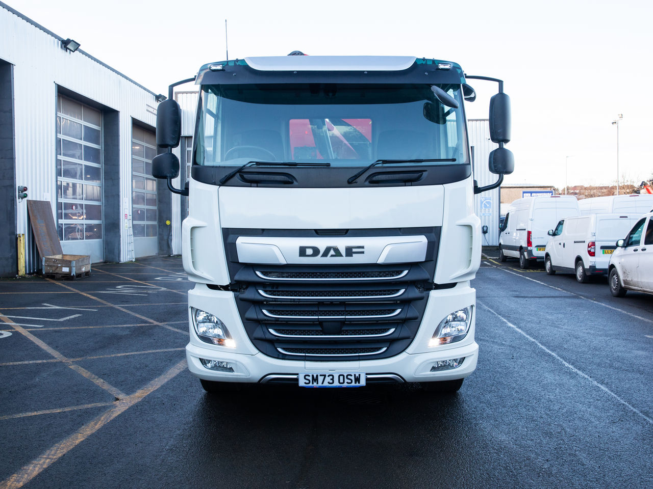 Ready to go DAF CF 480, Beavertail, null, 32 Tonne, Day Cab, Automatic, 28mm Keruing Hardwood Floor, 2 X 9 Tonne Front Axles, Adaptive Cruise Control, AdBlue Tank - 45 Litre, Advanced Emergency Braking System (AEBS), , Palfinger, PK 27001-EH HIGH PERFORMANCE | for sale at MV Commercial, the UKs leading Truck, Trailers and Van supplier. (SM73OSW 981676)