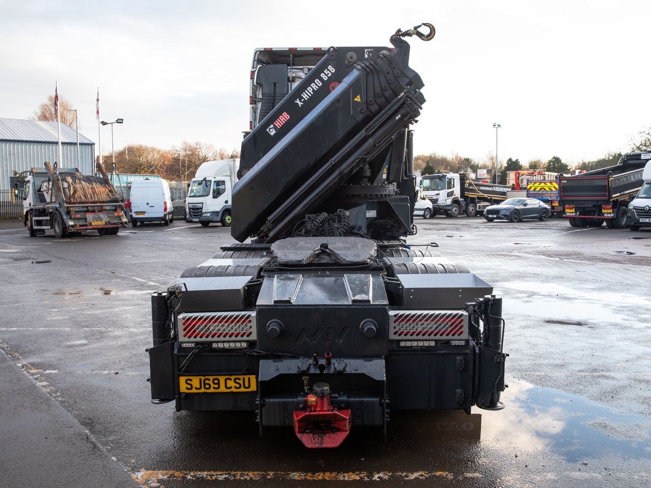 Ready to go Volvo FH 540, Tractor Unit, null, , Globetrotter, I-Shift, Kelsa Hi-Bar, Kelsa Low Bar, Multi Function Steering Wheel, Electric Windows, Electric Mirrors, , HIAB, X-HIPRO 858 EP-6 | for sale at MV Commercial, the UKs leading Truck, Trailers and Van supplier. (SJ69CSU 981770)
