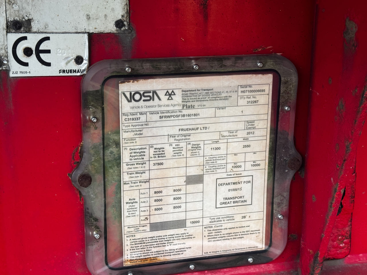 2012 Fruehauf 74cu TASCC Stepframe with manual sheet, manual gate and a weigher Trailers for sale at MV Commercial