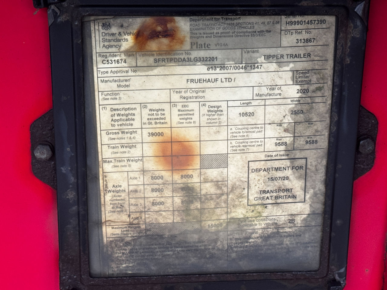 2020 FRUEHAUF 60cu Sloper tipping trailer with winch operated sheet, manual gates locks and Fruehauf weigher Trailers for sale at MV Commercial