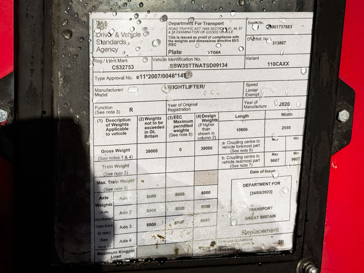2020 Weightlifter Sloper Smoothside Tipper Trailers for sale at MV Commercial