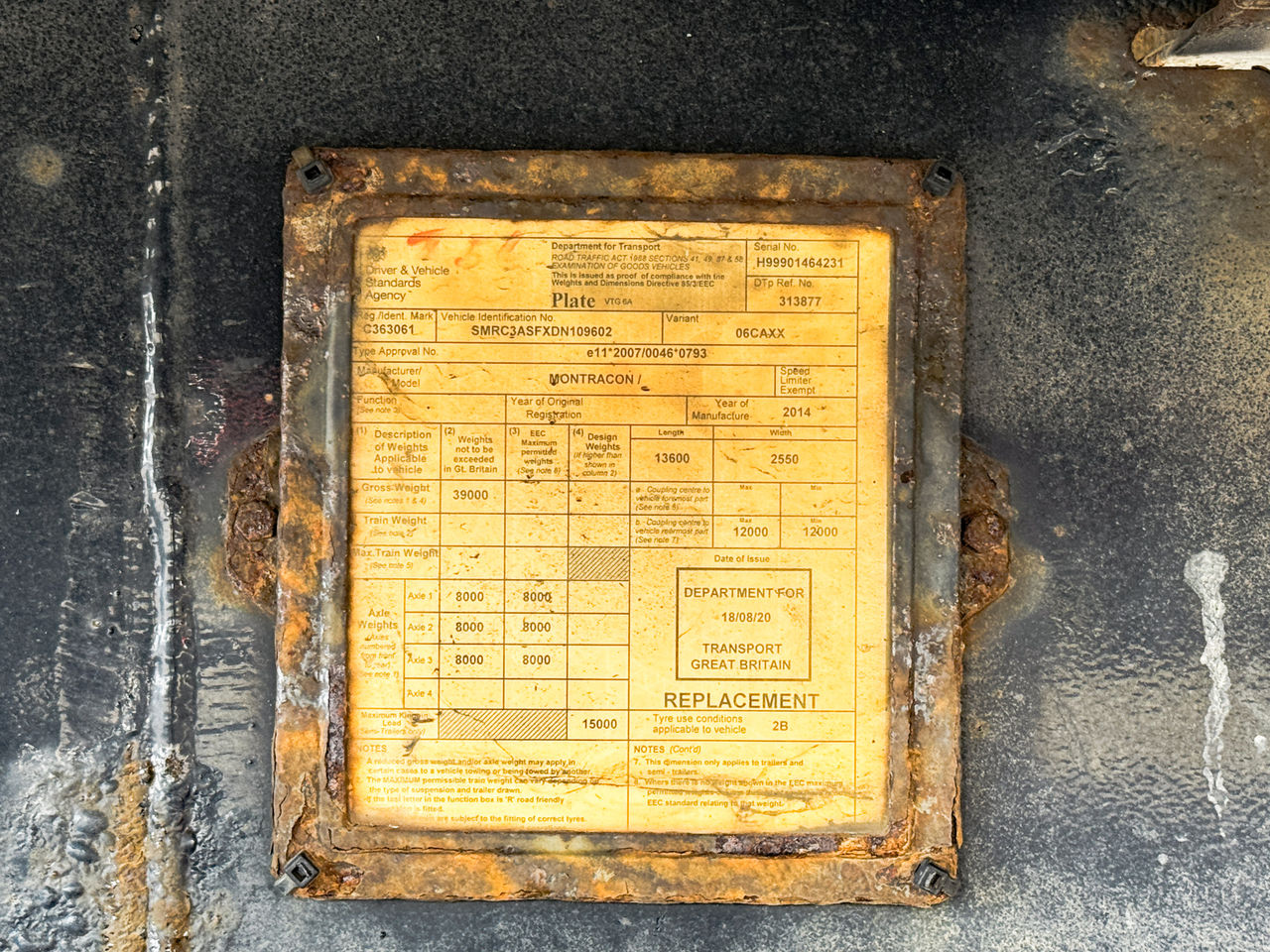 2014 Montracon Curtainside Trailer Trailers for sale at MV Commercial